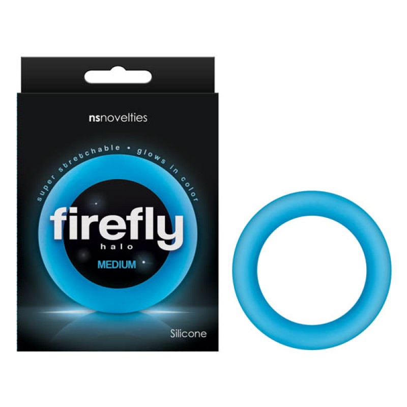Firefly Halo Cock Ring Medium - Blue